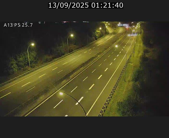 Traffic live webcam Luxembourg Frisange - A13 direction Allemagne - BK 26