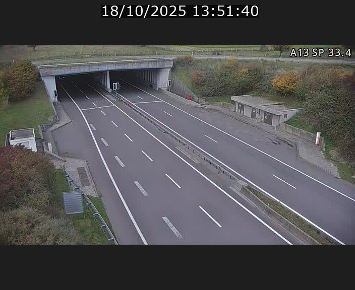 Webcam trafic sur A13 à hauteur d'Altwies en direction de Mondorf-les-bains et en provenance de l'Allemagne