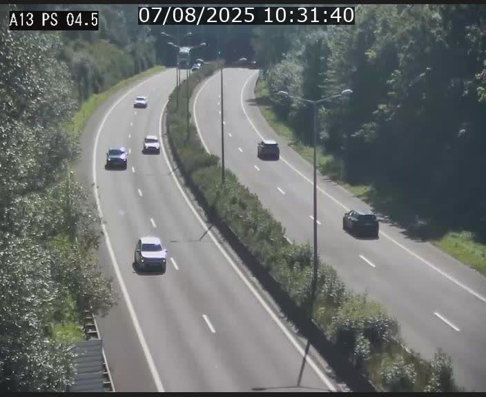 Traffic live webcam Luxembourg Differdange - A13 direction Esch-sur-Alzette - BK 4.5