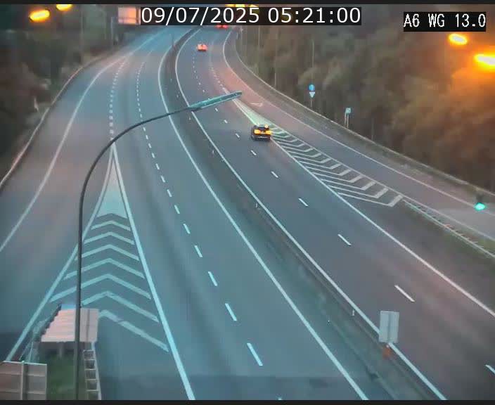 Traffic live webcam Luxembourg Mamer - A6 - BK 13 - direction Luxembourg/France/Allemagne