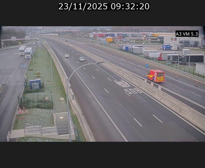 Traffic live webcam Luxembourg Aire de Berchem - A3 - BK 5 - direction France