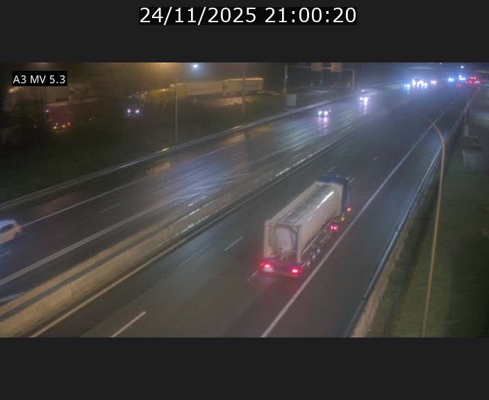 Webcam à l'Aire de Berchem au Luxembourg sur l'A3. Vue orientée vers la France