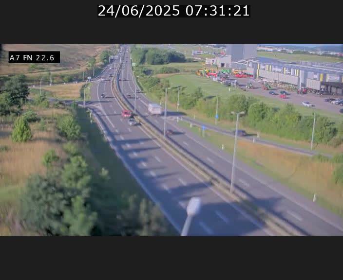 Caméra trafic Luxembourg - A7, Colmar-berg direction Mersch