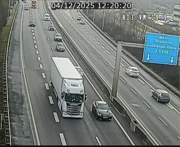 Webcam Autoroute à la Croix de Bettembourg - A3 - BK 9.9 - direction France