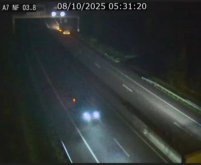 Webcam autoroute A7 au Luxembourg à la sortie du Tunnel Stafelter vers le Nord