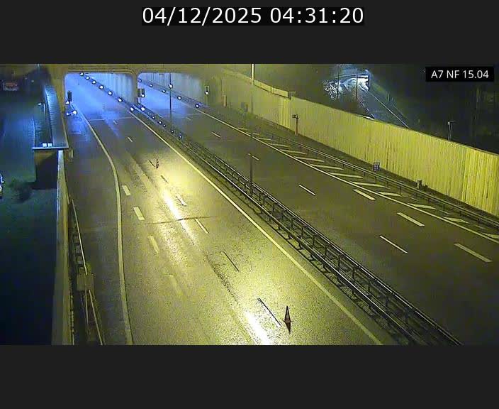 Caméra trafic Luxembourg - A7, Tunnel Mersch, entrée sud, direction Ettelbruck
