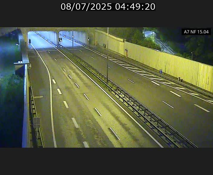 Caméra trafic Luxembourg - A7, Tunnel Mersch, entrée sud, direction Ettelbruck
