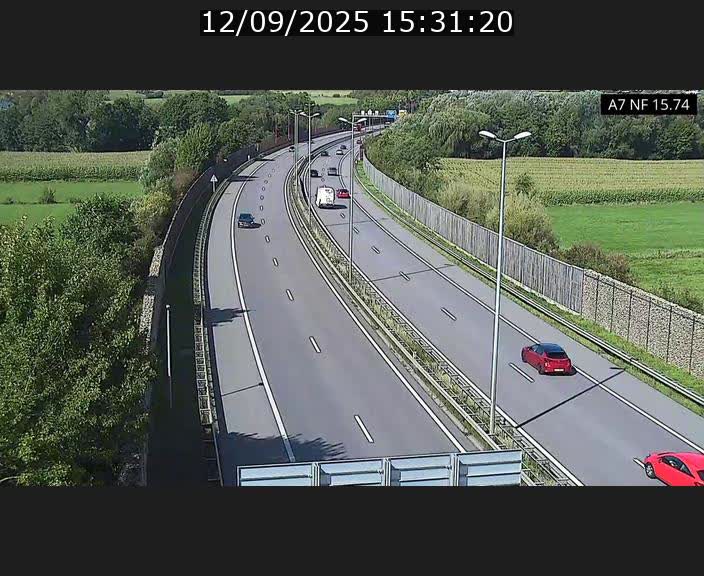 Caméra trafic Luxembourg - A7, Tunnel Mersch, entrée nord, direction Lorentzweiler