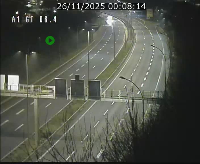Traffic live webcam Luxembourg Hamm - A1 direction Sandweiler - BK 6.4