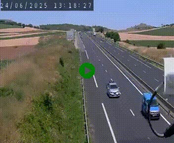 Caméra autoroute A75 à hauteur de Le Crest, en direction de Montpellier