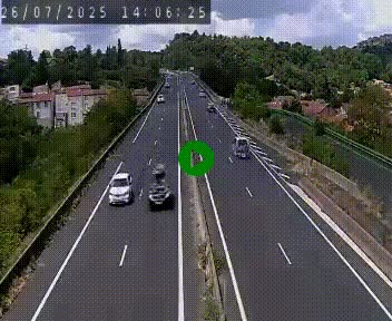 Caméra autoroute A75 à hauteur de Coudes, en direction de Clermont-Ferrand