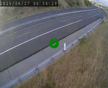 Caméra autoroutière France - A75, Engayresque, entre Millau et Séverac-le-Chateau, en direction de Montpellier