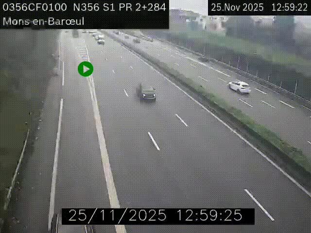 Webcam à l'entrée de Lille en direction du périphérique, à proximité de Mons-en-Baroeul sur la N356