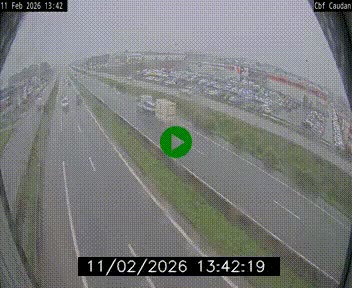 Webcam sur la N165 à hauteur de Caudan, dans le Morbihan.