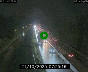 Webcam sur le périphérique de Nantes (N844) à hauteur de Porte de la Chapelle, au nord de la ville