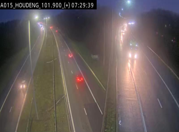 Webcam autoroute Belgique - Houdeng-Goegnies - Jonction E19/E42 direction Tournai/Mons - BK 101.85