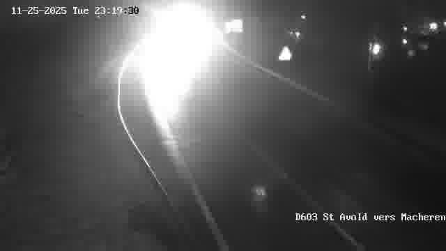 Webcam sur la D603 située à proximité de Saint-Avold. Vue orientée vers Macheren.