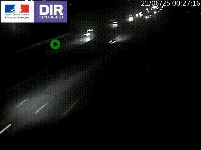 Caméra de circulation à Saint-Priest à la jonction entre l'A43 et l'A46 en direction de Marseille
