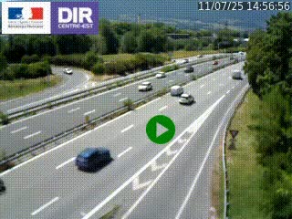 Webcam sur la Nationale 201 à hauteur de la sortie Chambéry-Nord, avant à la jonction entre l'A41 et l'A43, en direction de Lyon