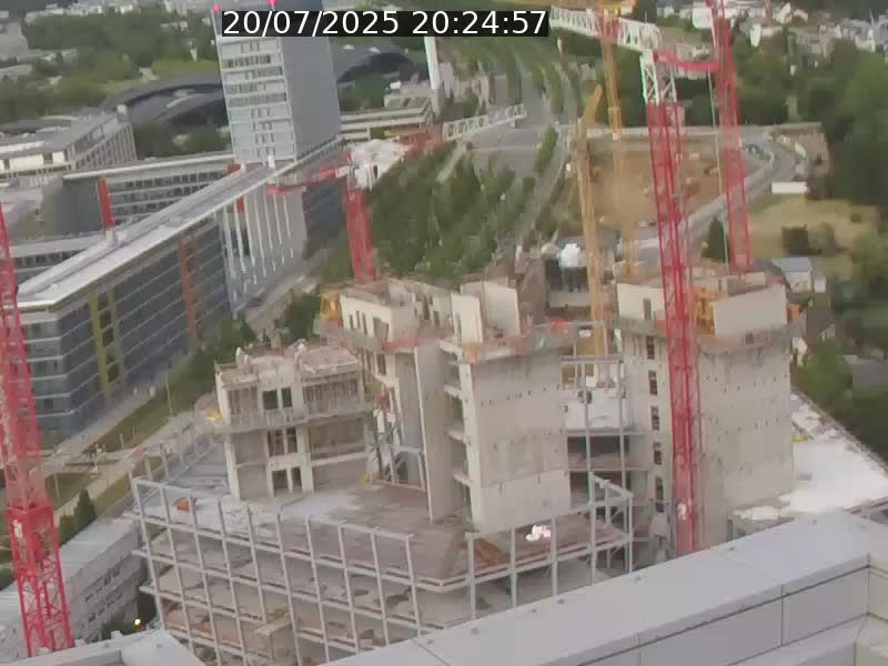 Webcam sur l'avenue John Fitzgerald Kennedy (N51) avec vue orientée vers le Findel