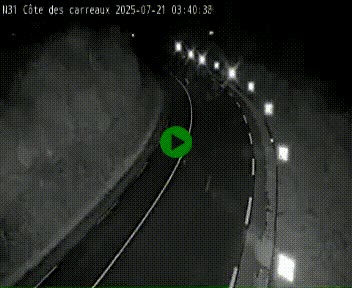 Webcam en haut de la Côte des Carreaux sur la N31 à Avesnes-en-Bray. Vue orientée vers Rouen