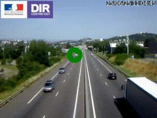 Caméra autoroute à Saint-Etienne (Les Littes) à hauteur du Ikea Saint-Etienne sur l'A72 en direction de Roanne