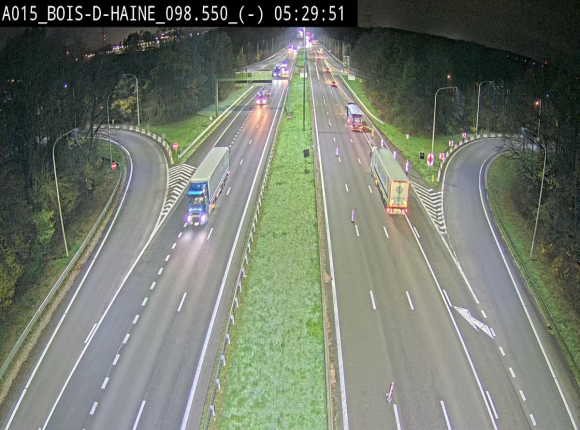 Webcam autoroute Belgique - Bois d'Haine - E42 - BK 98.6
