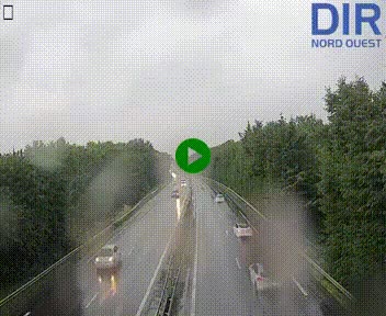 Webcam sur le périphérique de Caen (N814) à l'est de la ville, à Mondeville hauteur de la sortie 2, Presqu'île-Rives de l'Orne, au bout de l'autoroute A13