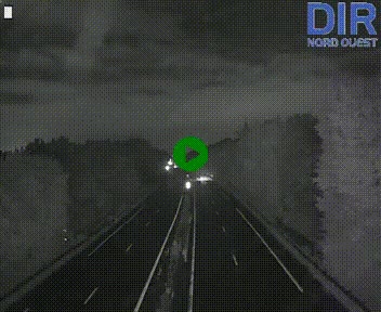 Webcam sur le périphérique de Caen (N814) à l'est de la ville, à Mondeville hauteur de la sortie 2, Presqu'île-Rives de l'Orne, au bout de l'autoroute A13