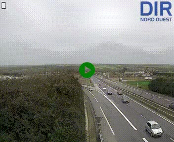 Webcam au début de l'A84 sur le périphérique Ouest de Caen (N814) à hauteur de la sortie 9, Porte de Bretagne
