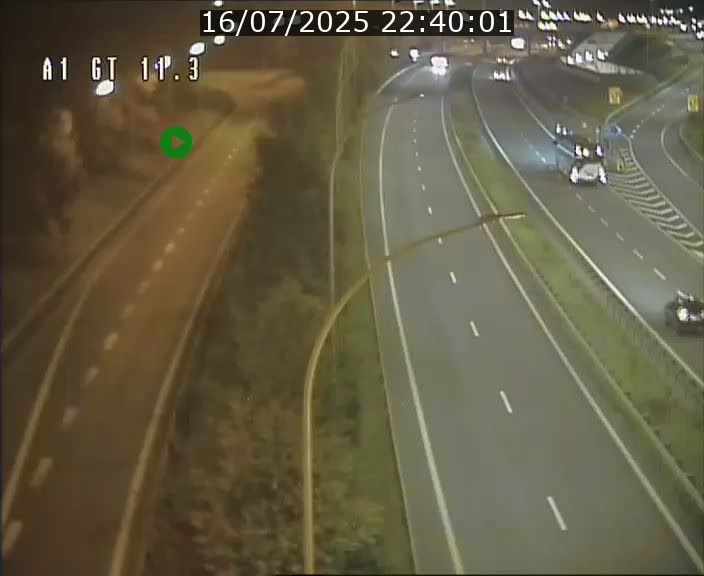 Traffic live webcam Luxembourg Senningerberg - A1 direction Allemagne - BK 11.3