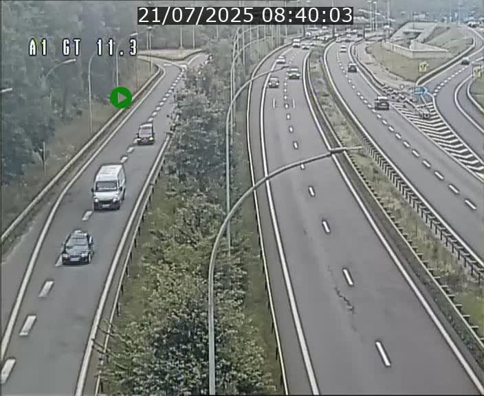 Traffic live webcam Luxembourg Senningerberg - A1 direction Allemagne - BK 11.3