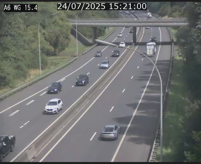 Traffic live webcam Luxembourg Capellen - A6 - BK 15.4 - direction Luxembourg/France/Allemagne