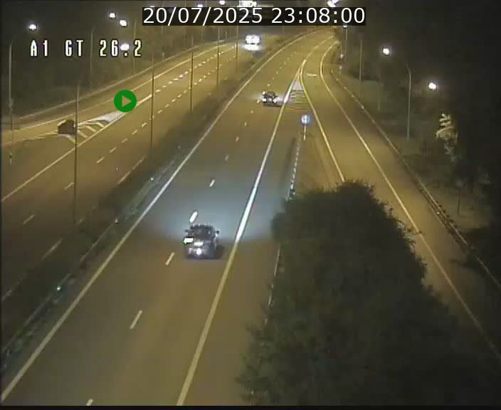 Traffic live webcam Luxembourg Grevenmacher - A1 direction Allemagne - BK 26.2