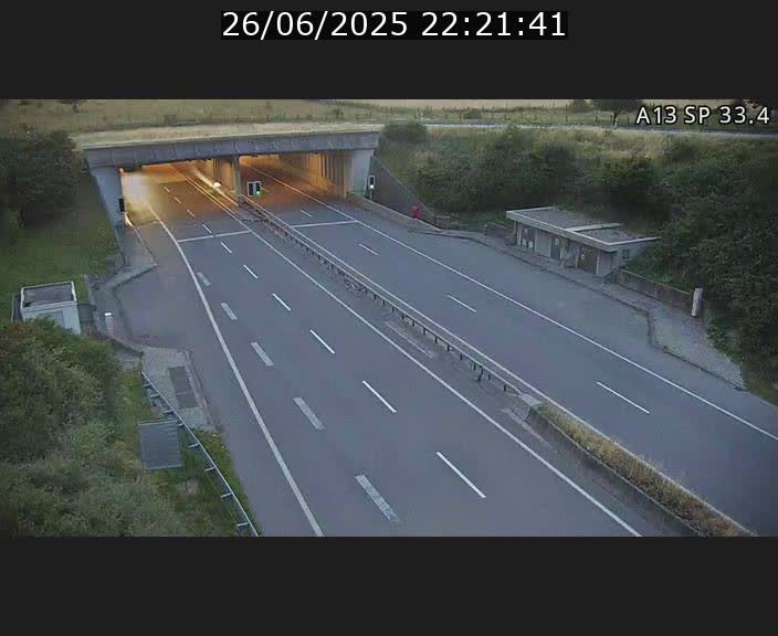 Webcam trafic sur A13 à hauteur d'Altwies en direction de Mondorf-les-bains et en provenance de l'Allemagne