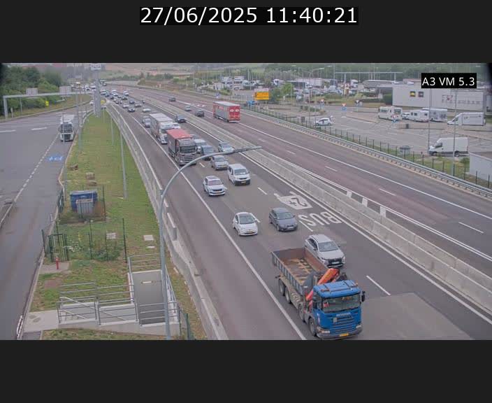 Traffic live webcam Luxembourg Aire de Berchem - A3 - BK 5 - direction France