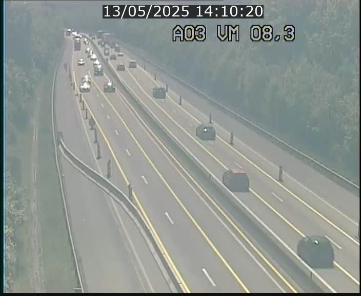 Traffic live webcam Luxembourg Bettembourg - A3 - BK 8.3 - direction France