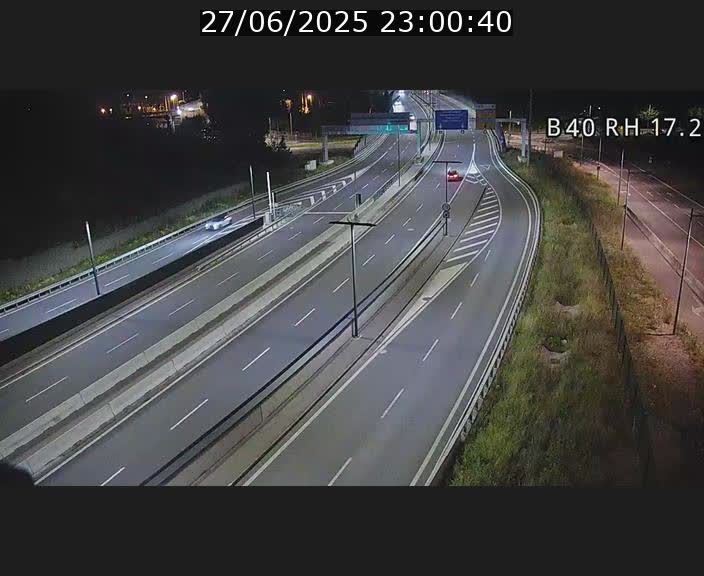 Webcam sur le contournement d'Esch Belval à hauteur de la sortie Université de Luxembourg. Vue orientée vers Luxembourg