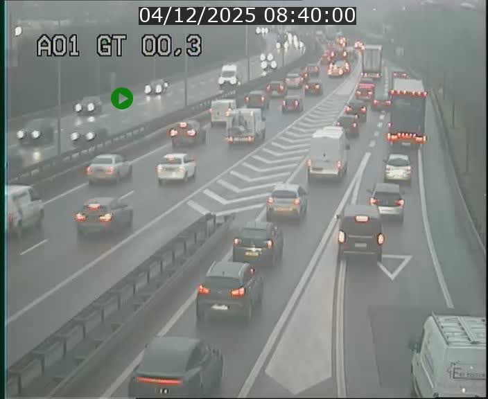 Traffic live webcam Luxembourg Croix de Gasperich - A1 direction Kirchberg - BK 0.3
