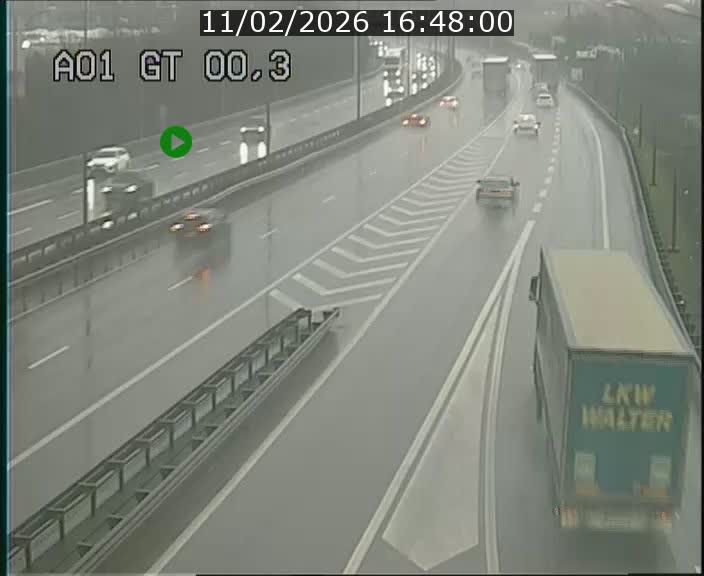 Traffic live webcam Luxembourg Croix de Gasperich - A1 direction Kirchberg - BK 0.3