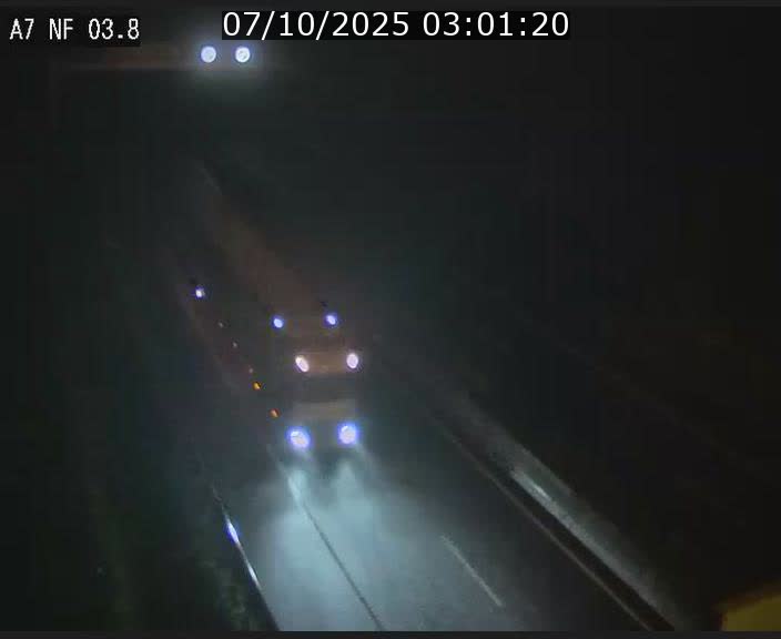 Webcam autoroute A7 au Luxembourg à la sortie du Tunnel Stafelter vers le Nord
