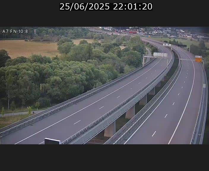 Caméra trafic Luxembourg - A7, Tunnel Gousselerbierg, sortie sud, direction rond-point Lorentzweiler (BK 10.8)