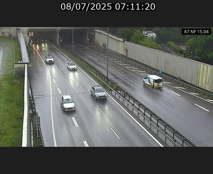 Caméra trafic Luxembourg - A7, Tunnel Mersch, entrée sud, direction Ettelbruck