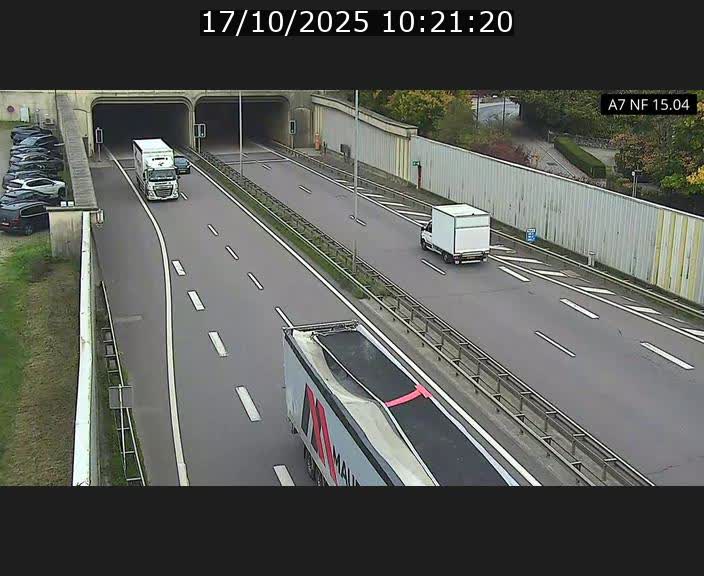 Caméra trafic Luxembourg - A7, Tunnel Mersch, entrée sud, direction Ettelbruck