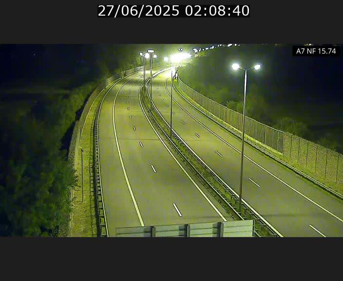 Caméra trafic Luxembourg - A7, Tunnel Mersch, entrée nord, direction Lorentzweiler