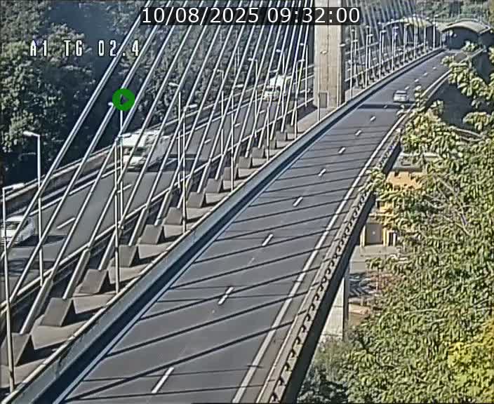Traffic live webcam Luxembourg Sandweiler - A1 direction Luxembourg-ville - BK 2.4
