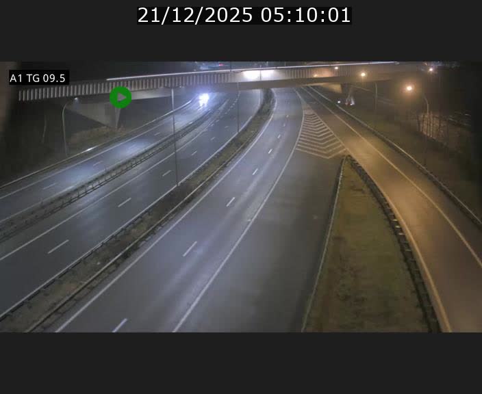 Traffic live webcam Luxembourg Jonction Grünewald - A1 direction Luxembourg-ville - BK 9.5