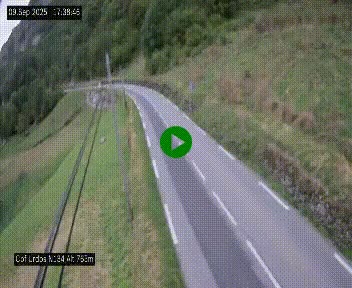 Webcam dans les Pyrénées Atlantique au niveau du col d'Urdos et du fort du Pourtalet sur la N134, en direction du Col et du tunnel du Somport, à 765 mètres d'altitude