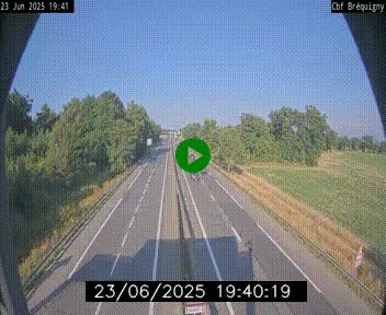 Webcam sur le périphérique de Rennes (N136) à hauteur du quartier Bréquigny, au sud de la ville
