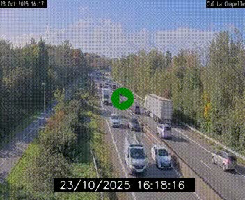 Webcam sur le périphérique de Nantes (N844) à hauteur de Porte de la Chapelle, au nord de la ville